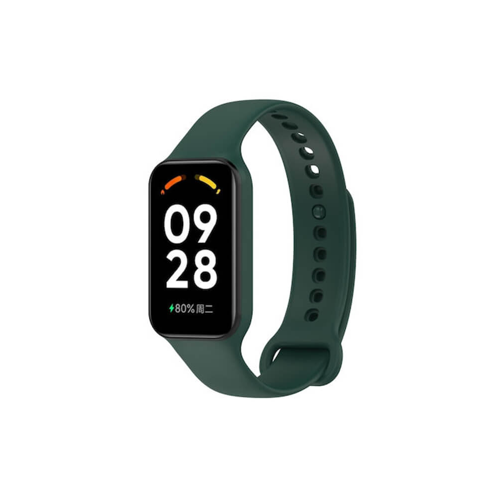 Λουράκι σιλικόνης redmi smart band 2/8 active σκούρο πράσινο