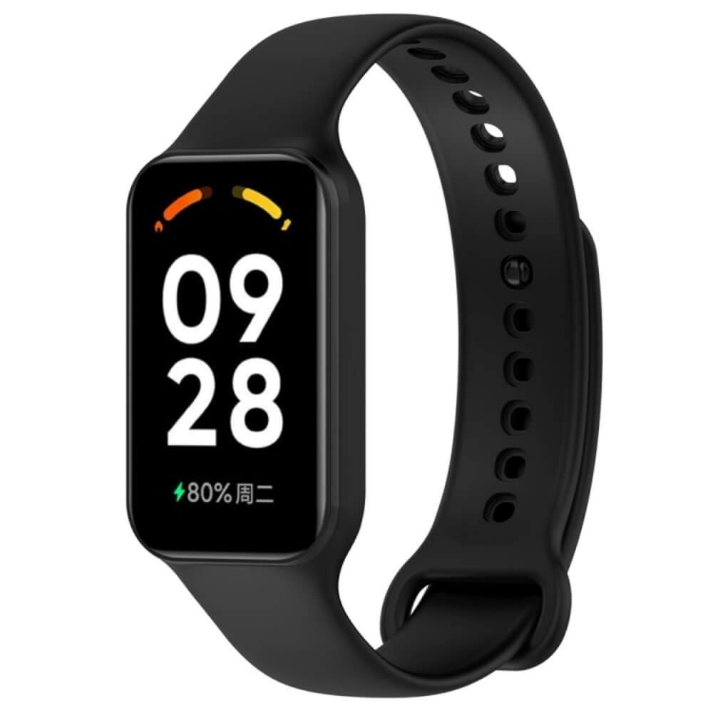 ΛΟΥΡΑΚΙ ΣΙΛΙΚΟΝΗΣ ΓΙΑ REDMI SMART BAND 2/XIAOMI BAND 8 ACTIVE ΜΑΥΡΟ