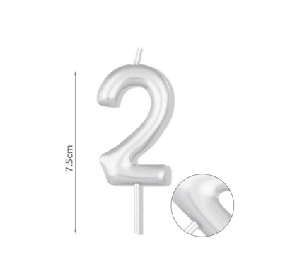 Κεράκι γενεθλίων 7,5cm 
