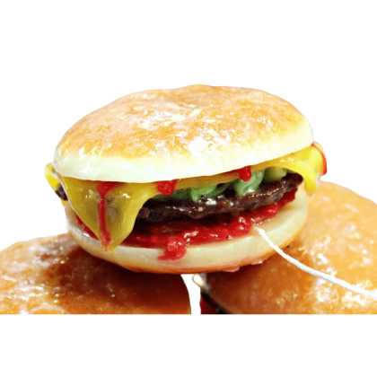 Κερί λαμπάδα burger 10x10cm