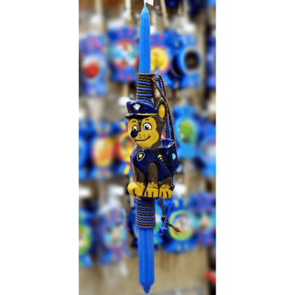 Κερί λαμπάδα paw patrol Chase 35cm