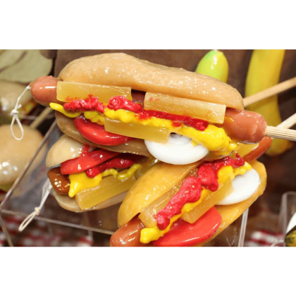 Κερί λαμπάδα hot dog 18x8cm