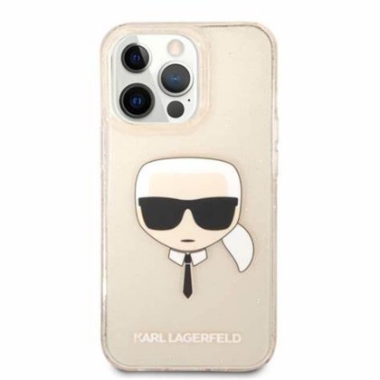 Γνήσια θήκη πλαστική Karl Lagerfeld χρυσή για iphone 13 pro