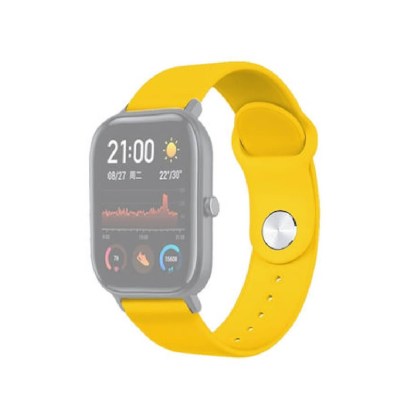Χρωματιστό λουράκι σιλικόνης για smartwatch που αποσπάται εύκολα για συχνή αλλάγη.